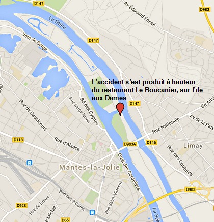 Mantes-la-Jolie. Il tombe et se noie dans la Seine sur l'Ile aux Dames Mantes-la-Jolie. Il tombe et se noie dans la Seine sur l'Ile aux Dames