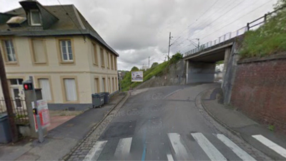 L'accident s'est produit face au 199 rue du Renard, dans un virage