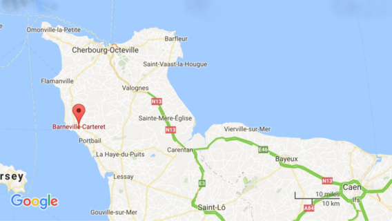 Un véliplanchiste en difficulté au large de Barneville (Manche) ramené à terre sain et sauf Un véliplanchiste en difficulté au large de Barneville (Manche) ramené à terre sain et sauf