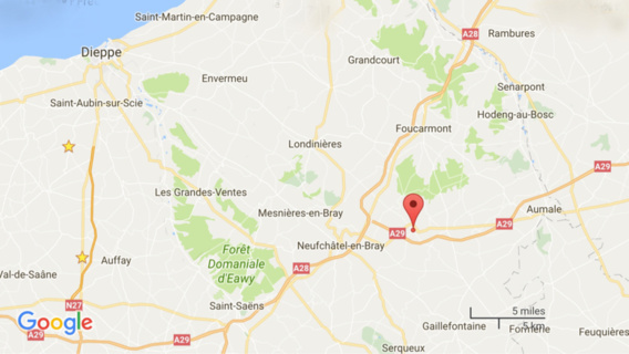 Seine-Maritime : un motard de la gendarmerie blessé dans un accident de la route à Mortemer Seine-Maritime : un motard de la gendarmerie blessé dans un accident de la route à Mortemer