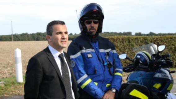 Madjid Ouriachi, directeur de cabinet du préfet de l’Eure, ici sur un contrôle de sécurité routière (Photos@préfecture 27)