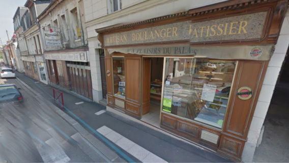 L'origine du feu qui a détruit la boulangerie-pâtisserie est indéterminée dans l'immédiat (illustration@Google Maps)