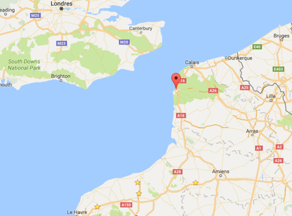 Quatre migrants sur un canot de fortune secourus au large de Boulogne-sur-Mer 