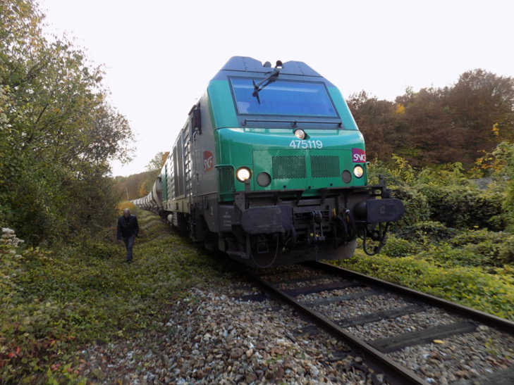 Le convoi ferroviaire était chargé de 800 tonnes de sucre (Photo@DR) Le convoi ferroviaire était chargé de 800 tonnes de sucre (Photo@DR)