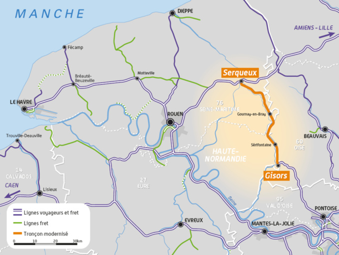 La modernisation de la ligne porte sur 50 kilomètres (document@SNCF)