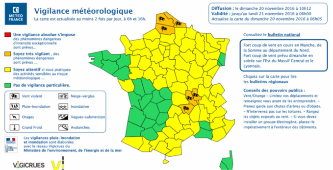 Vents violents : 33 000 foyers privés d'électricité ce matin en Normandie
