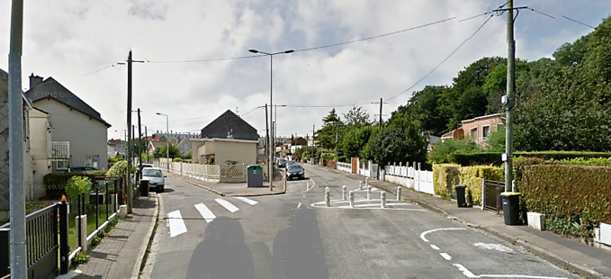 Le braquage s'est déroulé à cette intersection de la rue d'Ermenonville et de la rue de  l'Air Pur (Illustration©Google Maps)
