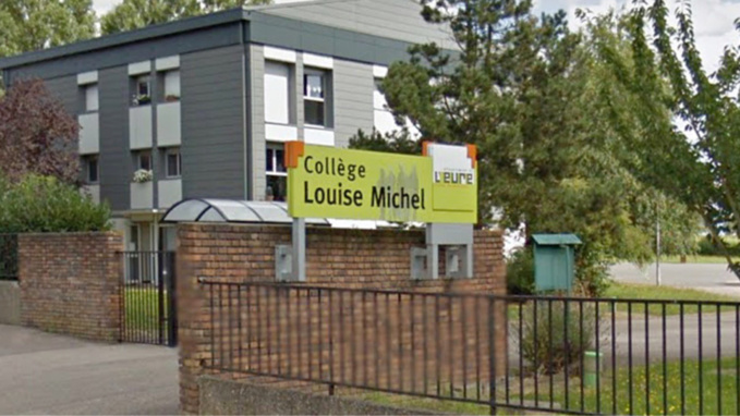 Le collège Louise Michel a Manneville-sur-Risle où se sont déroulés les faits (illustration)