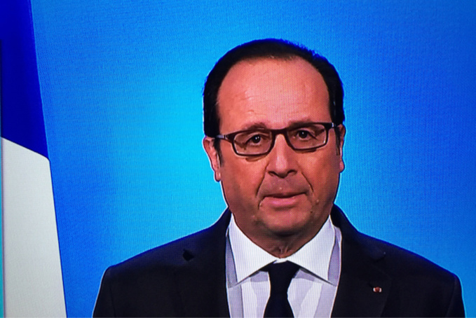 François Hollande a créé la surprise en annonçant ce soir qu'il n'était pas candidat à sa succession (Capture d'écran)