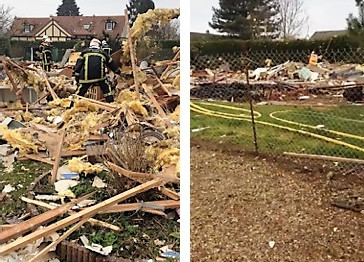 Eure : explosion d'une maison à Richeville, pas de blessé. 40 sapeurs-pompiers sur place