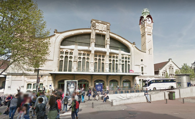 La participation de la Région Normandie s'inscrit dans le cadre des études et des travaux de réaménagement de la gare de Rouen (Illustration©Google Maps)