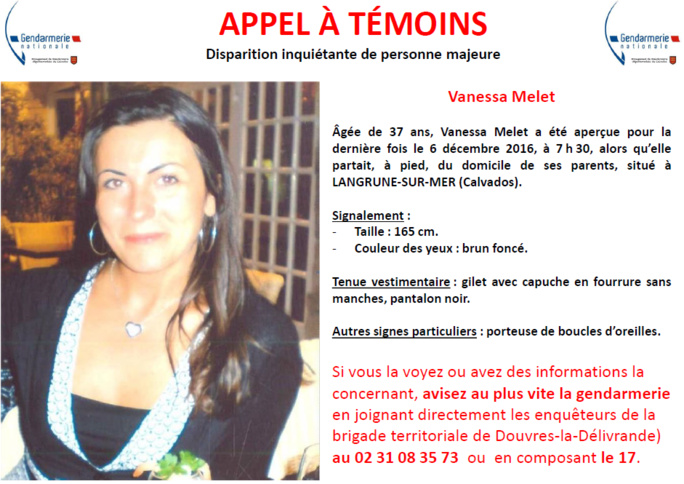 Disparition inquiétante : appel à témoin de la gendarmerie du Calvados Disparition inquiétante : appel à témoin de la gendarmerie du Calvados