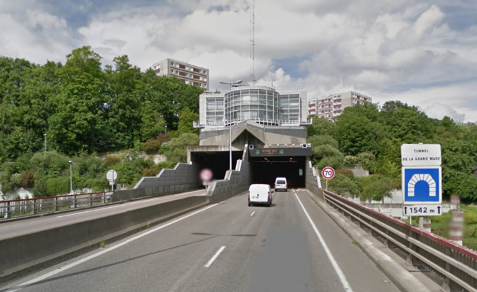 Rouen : la vitesse réduite à 70 km/h en amont et en aval du tunnel de la Grand'Mare