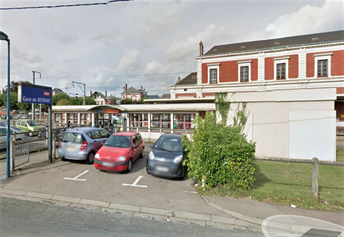 La gare de Bernay (Illustration©Google Maps)