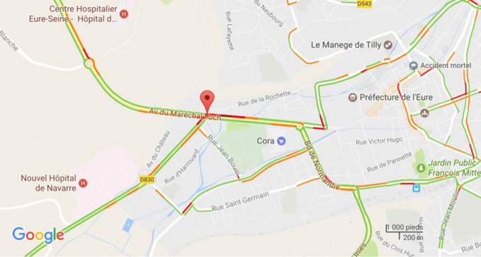 Évreux : un piéton fauché par un poids-lourd ce matin avenue Foch Évreux : un piéton fauché par un poids-lourd ce matin avenue Foch