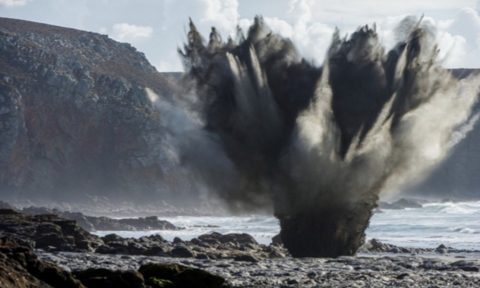 52 engins explosifs ont été neutralisés en moins de trois semaines par les pe groupe des plongeurs-démineurs de la Marine nationale (Photo ©Marine)