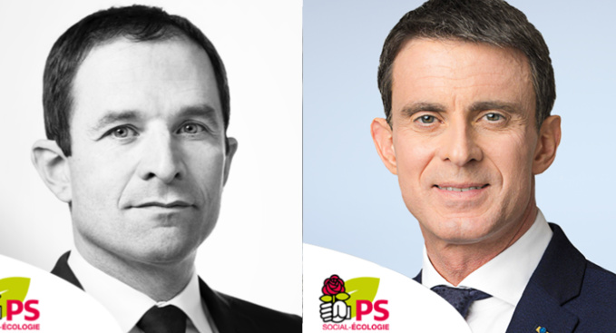 Benoit Hamon et Manuel Valls (Photos©DR)