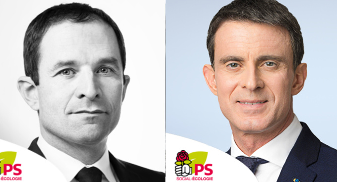 Benoit Hamon et Manuel Valls (Photos©DR) Benoit Hamon et Manuel Valls (Photos©DR)