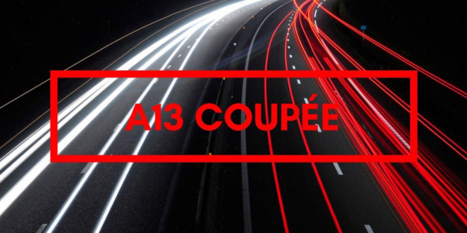Carambolage important : l'A13 coupée à Flins-sur-Seine (Yvelines) en direction de Paris 