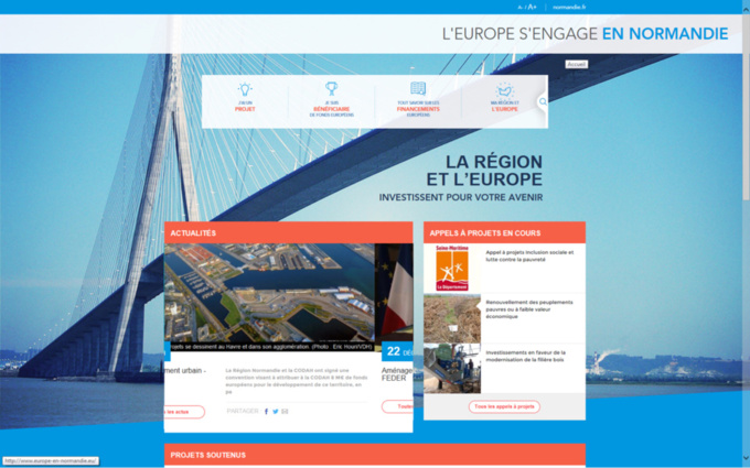 La Région Normandie lance son site internet dédié à l’Europe La Région Normandie lance son site internet dédié à l’Europe