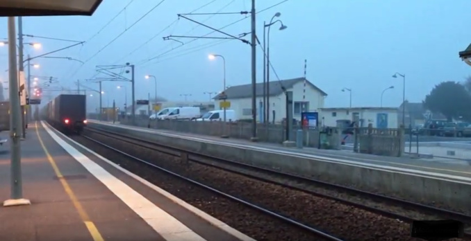 L'accident est survenu cet après-midi en gare de Bréauté (Illustration©Youtube)
