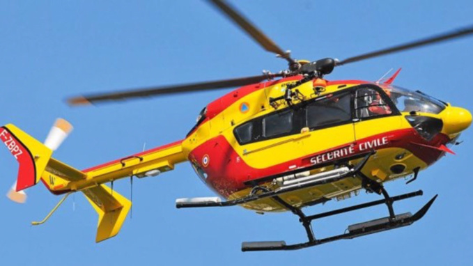 L'hélicoptère de la sécurité civile a été associé à l'opération d'assistance (Illustration)
