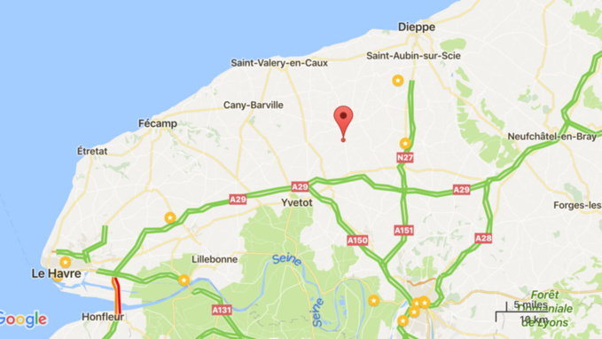 Seine-Maritime : un automobiliste tué dans un  accident de la circulation hier soir à Boudeville