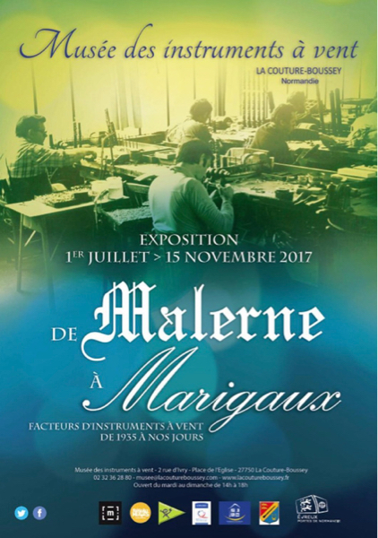 Exposition : « De Malerne à Marigaux, facteurs d’instruments de 1935 à nos jours »