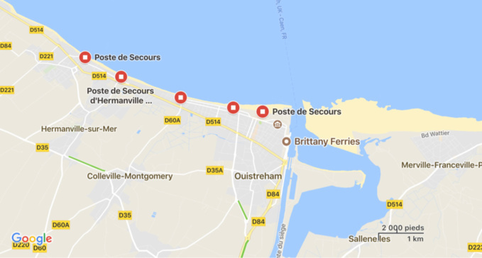 Un nageur porté disparu au large de Ouistreham après 4 h de recherches et d'importants moyens déployés Un nageur porté disparu au large de Ouistreham après 4 h de recherches et d'importants moyens déployés