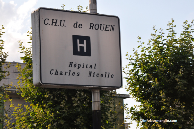 La victime a été admise à l'hôpital Charles Nicolle (Illustration ©infoNormandie) La victime a été admise à l'hôpital Charles Nicolle (Illustration ©infoNormandie)