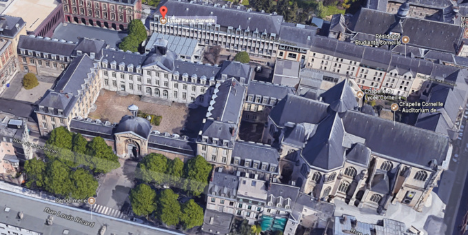 Pour la première fois des visites commentées du lycée Corneille à Rouen sont proposées à l'occasion de ces Journées du Patrimoine (Illustration © Google Street View)