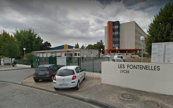 Les incidents se sont déroulés devant le lycée Les Fontenelles (Illustration © Google Maps)