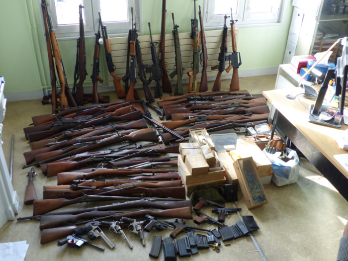 Les armes ont été saisies et placées sous scellés jusqu’au jugement (Photo @ DDSP76) Les armes ont été saisies et placées sous scellés jusqu’au jugement (Photo @ DDSP76)