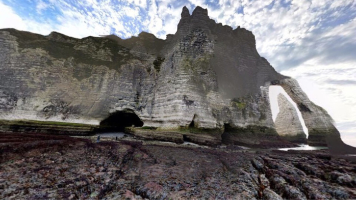 Le « Trou a l’homme » à Étretat Le « Trou a l’homme » à Étretat