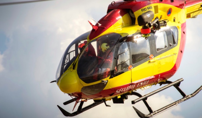 L'enfant a été transportée au CHU de Rouen par Dragon 76 (Illustration) L'enfant a été transportée au CHU de Rouen par Dragon 76 (Illustration)