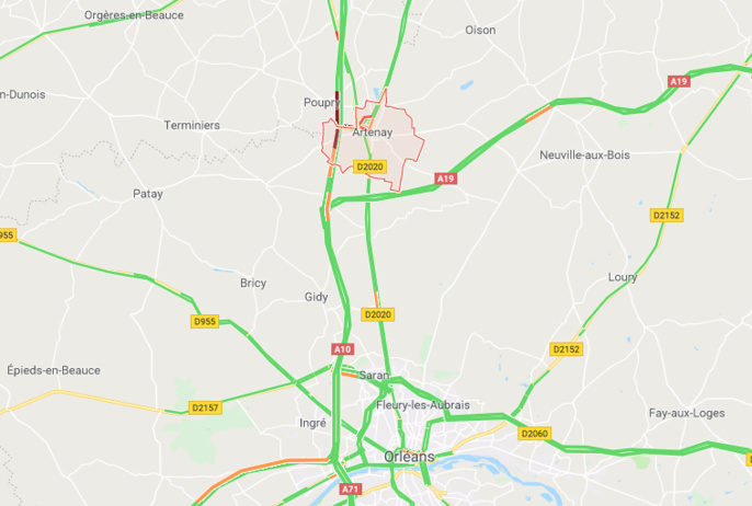 Circulation perturbée sur l'A10 au nord d'Orléans (Loiret) après un accident de poids-lourd Circulation perturbée sur l'A10 au nord d'Orléans (Loiret) après un accident de poids-lourd