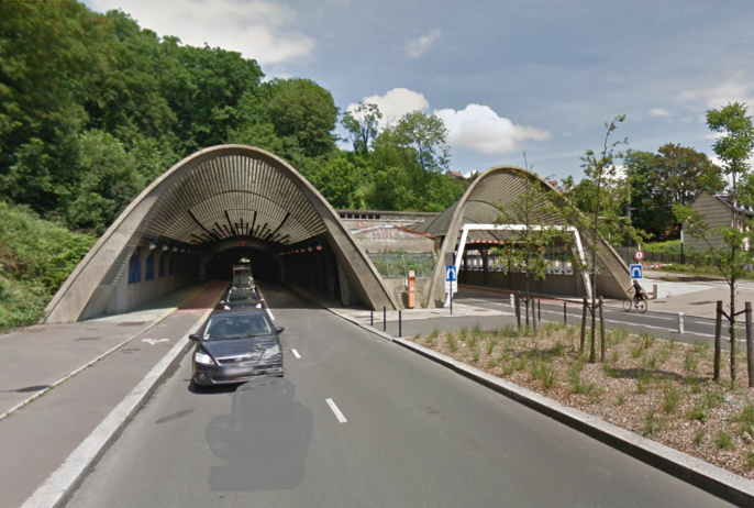 Le tunnel supporte un trafic de 10 000 véhicules par jour (Illustration © Google Maps)