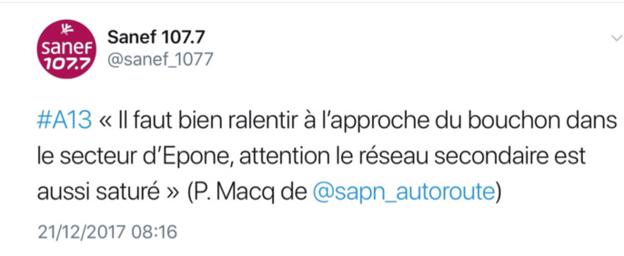 Poids-lourd en feu sur l'A13 à Poissy (Yvelines) : 7 km de bouchon vers Paris Poids-lourd en feu sur l'A13 à Poissy (Yvelines) : 7 km de bouchon vers Paris