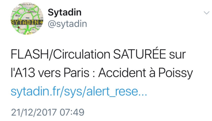 Poids-lourd en feu sur l'A13 à Poissy (Yvelines) : 7 km de bouchon vers Paris Poids-lourd en feu sur l'A13 à Poissy (Yvelines) : 7 km de bouchon vers Paris