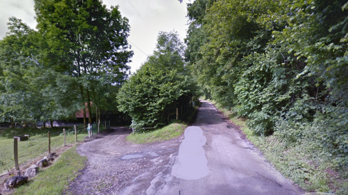 C"'est dans un chemin sinueux de ce massif boisé, rue du Val Infray, que le cavalier a trouvé la mort accidentellement (Illustration © Google Maps)