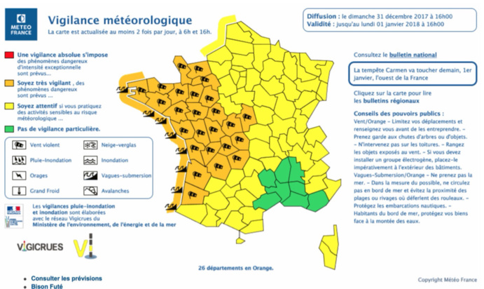 La tempête « Carmen » va balayer le littoral normand dès ce dimanche soir et demain lundi La tempête « Carmen » va balayer le littoral normand dès ce dimanche soir et demain lundi