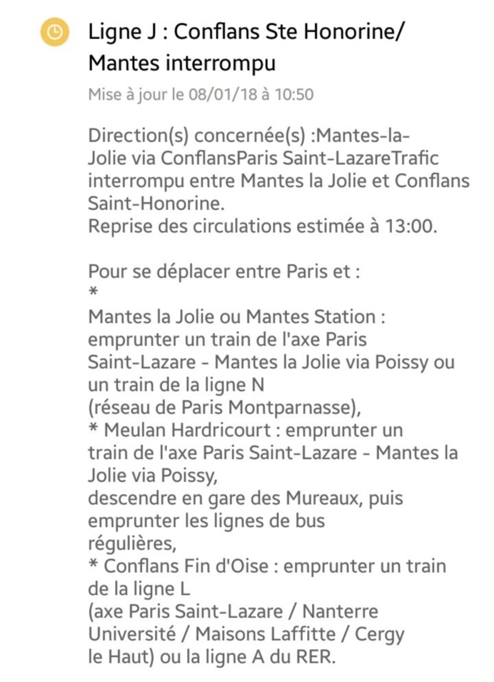 Accident de voyageur à Triel-sur-Seine : les trains arrêtés entre Conflans et Mantes Accident de voyageur à Triel-sur-Seine : les trains arrêtés entre Conflans et Mantes