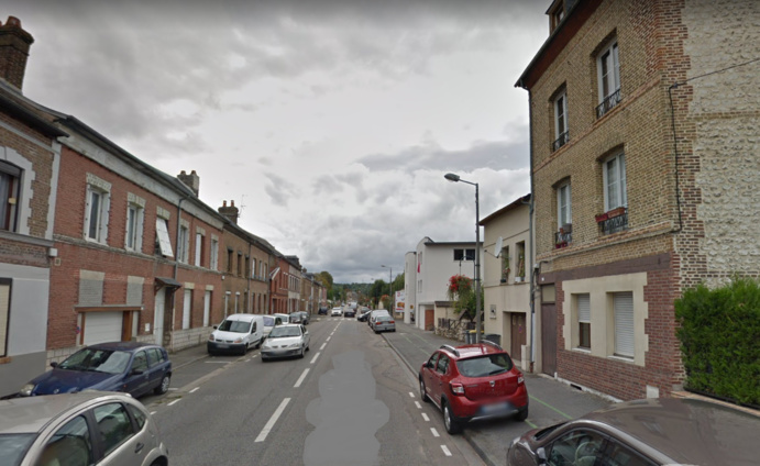 Rue Félix Faure à Caudebec-lès-Elbeuf © Google Maps