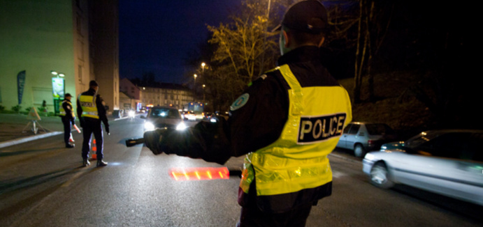 Le conducteur en infraction a été soumis à un dépistage d'alcoolémie lors d'un banal contrôle routier, au Havre (Illustration © DGPN)