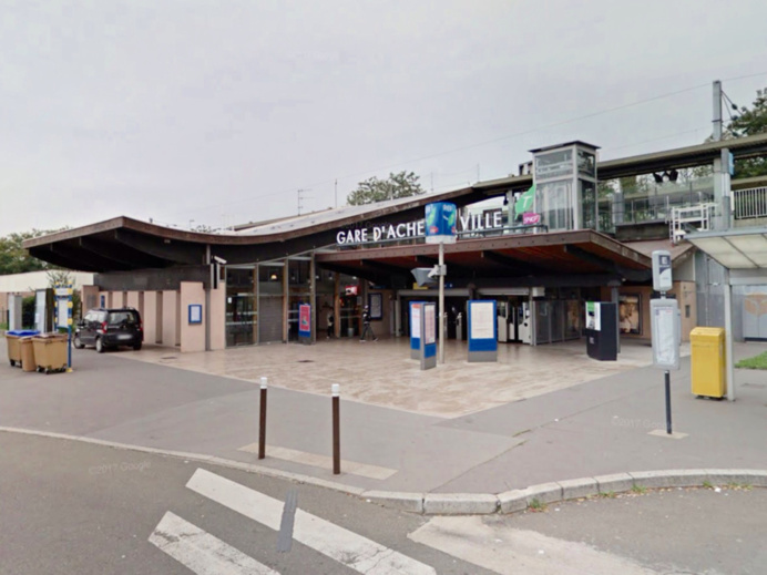 La gare d'Achères La gare d'Achères