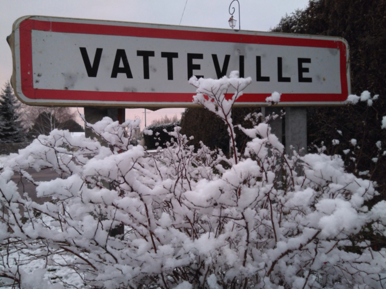 La neige a recouvert l'Eure de son blanc manteau, ce mardi matin (Photo @ C. L. /infonormandie)