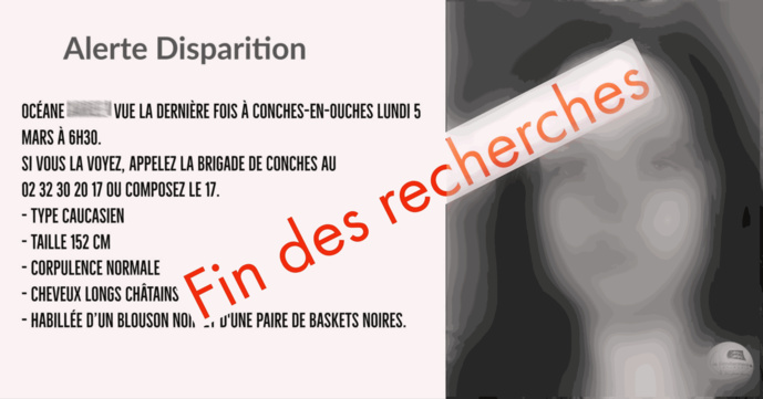 La gendarmerie de l'Eure avait publié un avis de disparition sur sa page Facebook