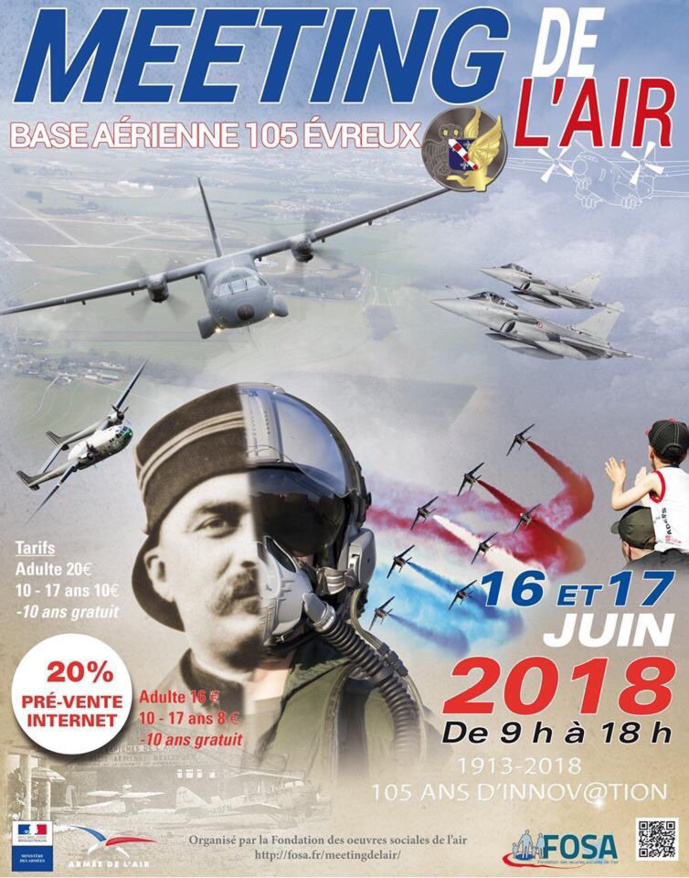 Meeting aérien sur la base 105 d’Évreux (Eure) les 16 et 17 juin 