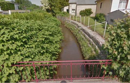 La rivière a été très légèrement polluée, selon les pompiers (Illustration © Google Maps)