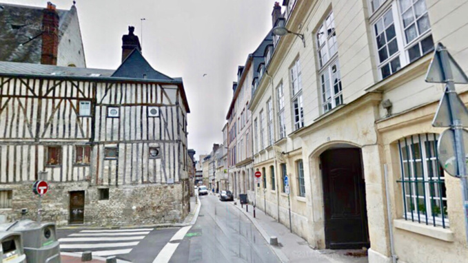 La rue des Tanneries a Meulan - Illustration @ Google Maps